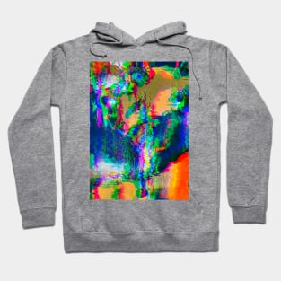 Rainbow Glitch Abstract v3 Hoodie